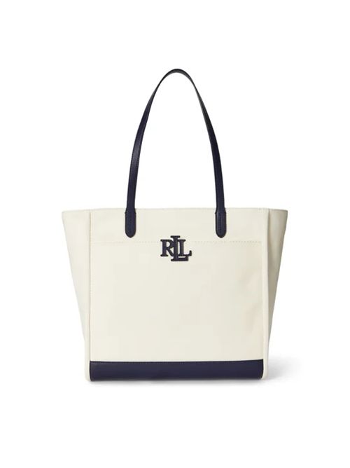 CMRYN LG TT-TOTE-LARGE LAUREN RALPH LAUREN | 431982234002NATURAL/REFINED NAVY
